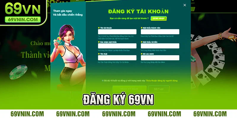 Hướng dẫn đăng ký 69VN Hướng dẫn đăng ký 69VN
